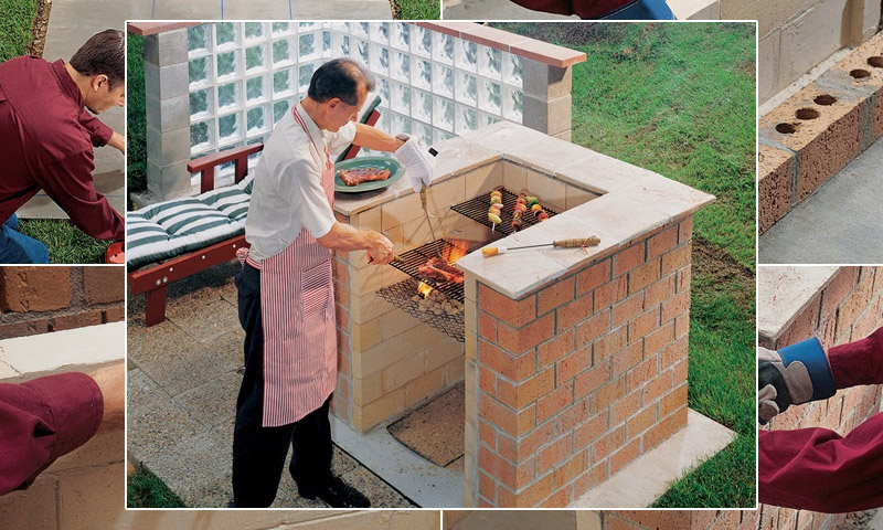 DIY step-by-step instructions for laying barbecue