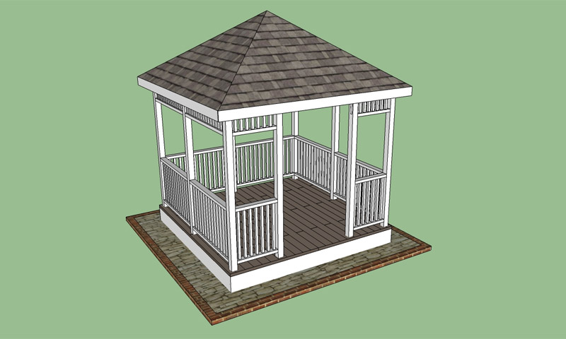 DIY wooden gazebo