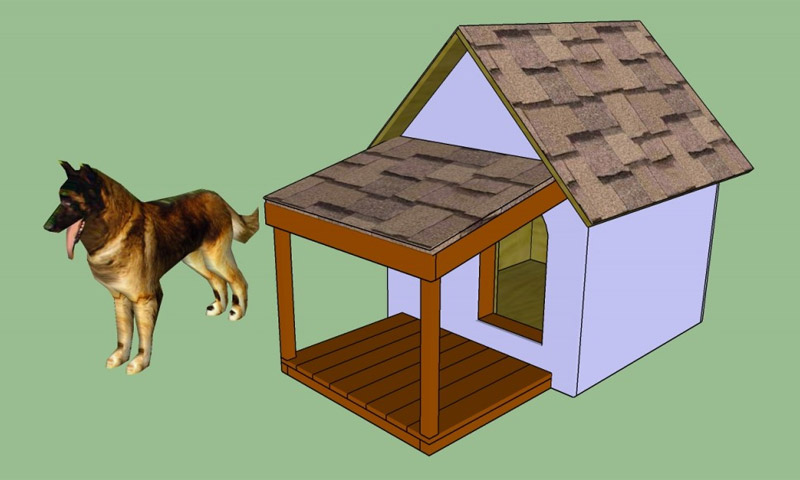 How to make a dog house with your own hands