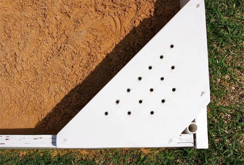 Sandbox Bench with Holes