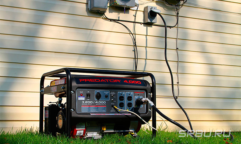 Schemes for connecting a generator to a house network