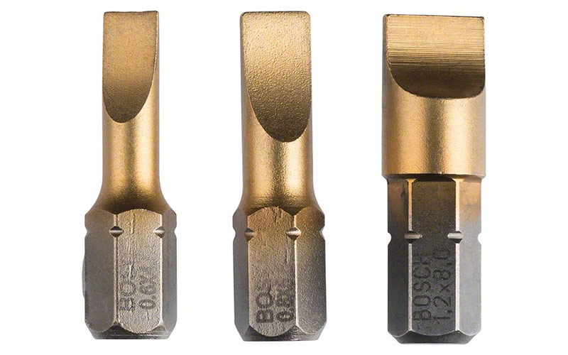 Rechte gleuf met TIN-coating