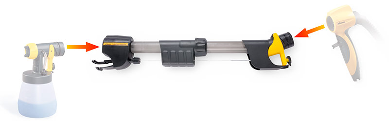 Удължаване на пистолет за спрей