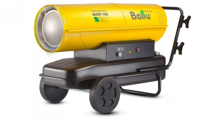 Diesel heteluchtpistool directe verwarming