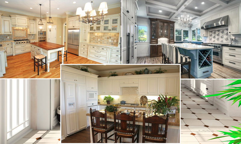 White kitchen in the interior - kitchen interior ideas
