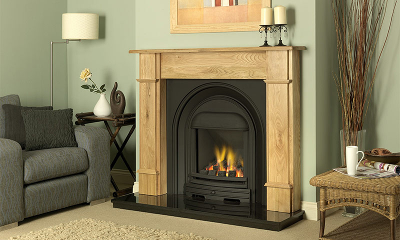 Living room design with fireplace - interior ideas with photos