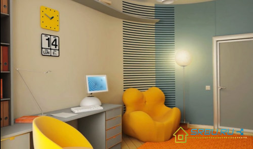 High tech interior design