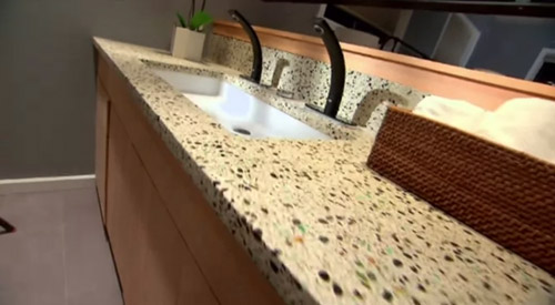 Salle de bain avec lavabo rectangulaire Salle de bain avec lavabo rectangulaire