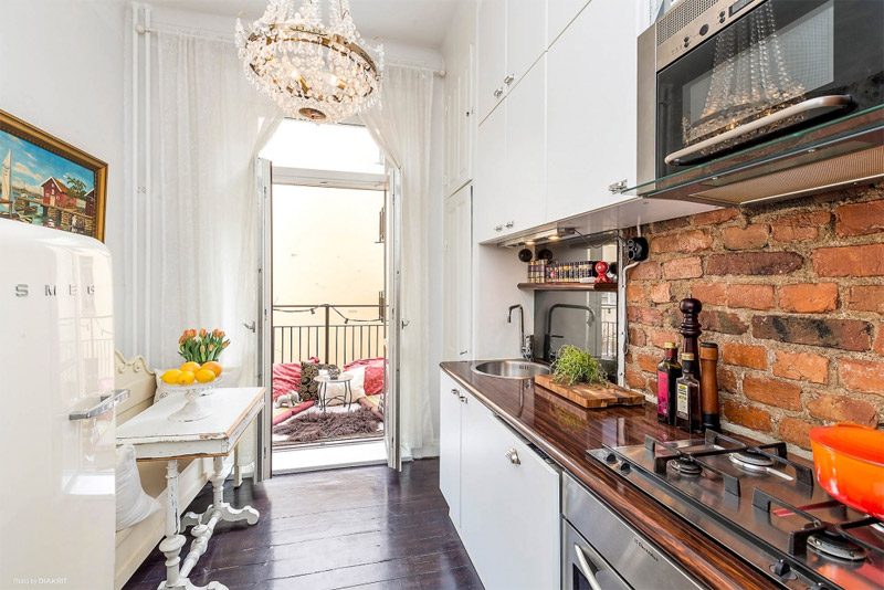 โคมระย้าในห้องครัว - ผสมผสาน