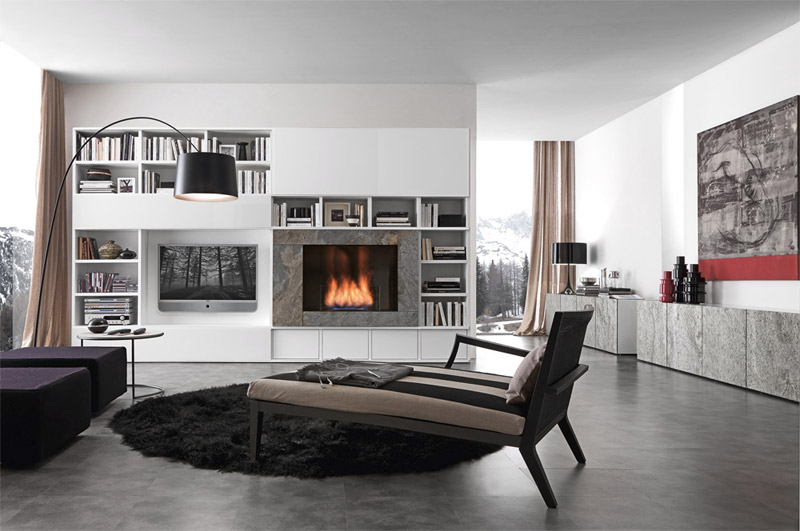 Tons de cinza no interior