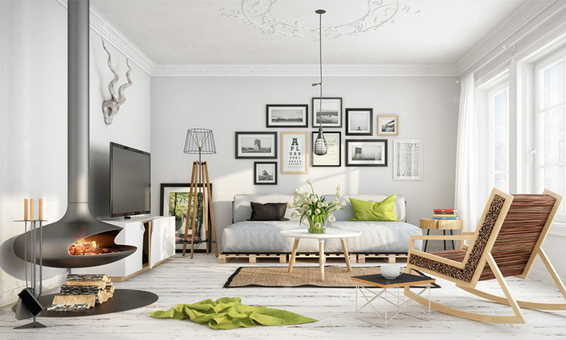 Scandinavian style in the interior of a country house 8 examples