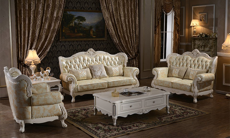 Baroque style in the interior of various rooms
