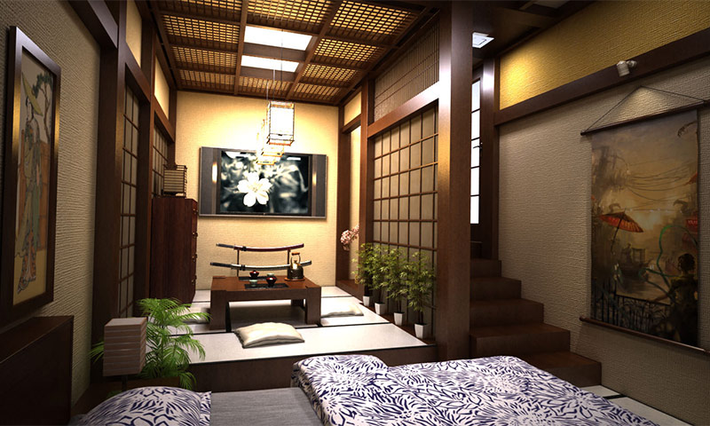 Japanese style in the interior - design rules