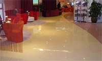 Jellied floor in office space