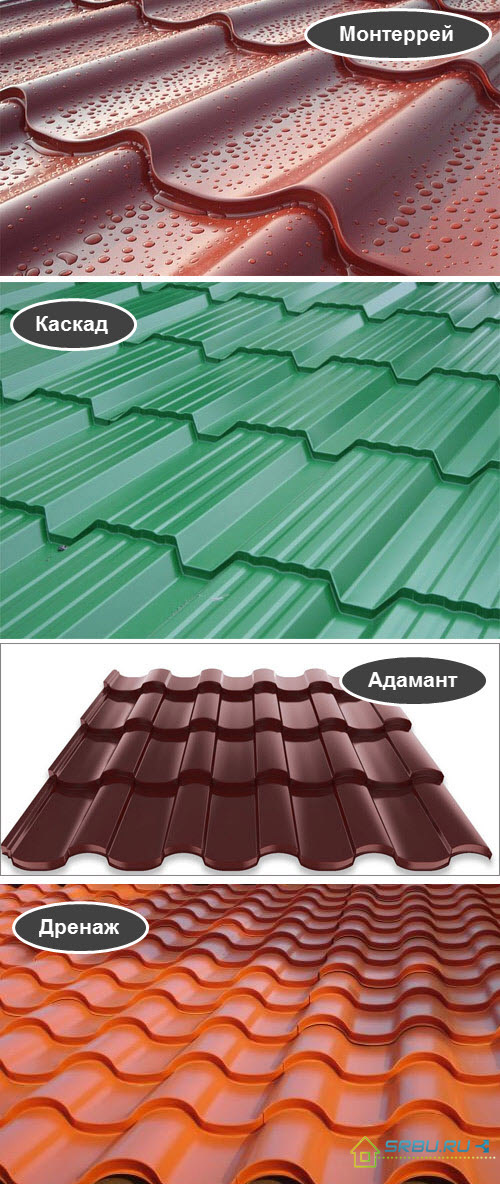 Soorten metalen tegelprofielen