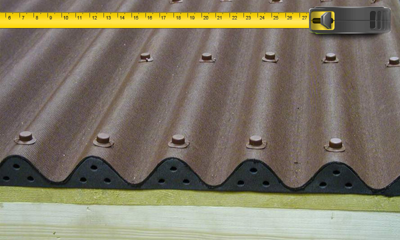 Sizes of Ondulin and additional elements
