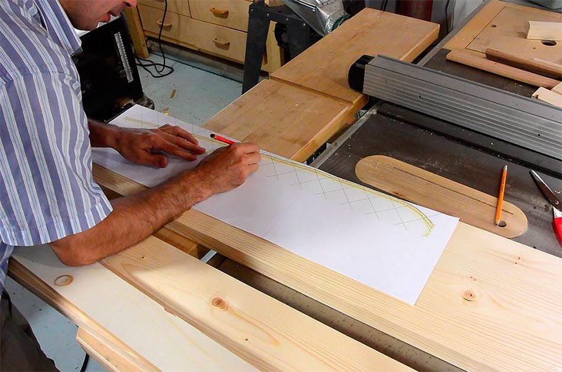 Het creëren van een soepele bocht aan het hoofdeinde van het bed