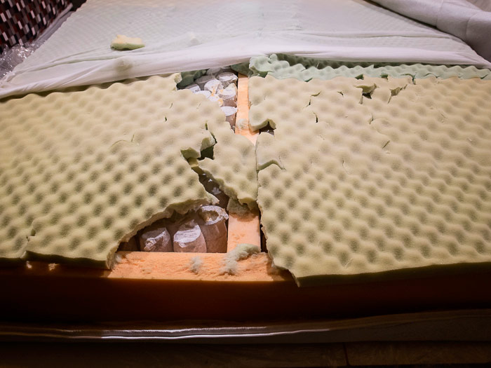 Die Verwendung von Schaumgummi geringer Dichte