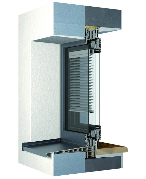 Doppelverglasung mit Rollläden