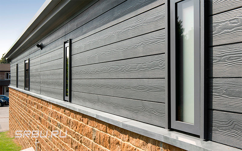 Фасада от фиброциментови сайдинг