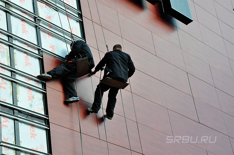 Geventileerde porseleinen gevel