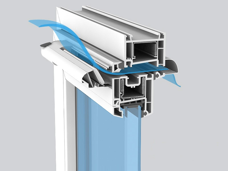 Overhead window supply valve