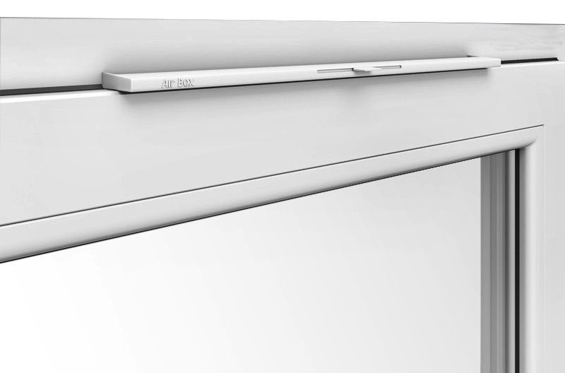 Integrated window air inlet valve