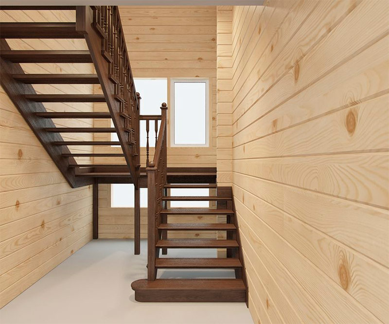 П-образно стълбище