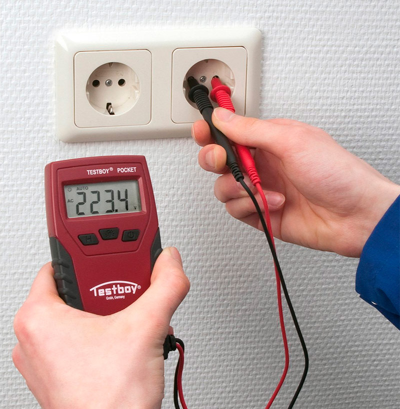 Medida de tensión de red