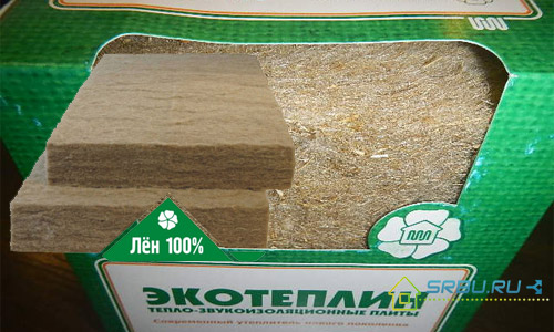 Flax insulation Ecoteplin