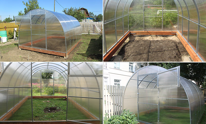 Ready-made greenhouses plant - reviews about the greenhouse Basis and Droplet