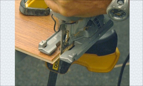 Corte pontudo com um quebra-cabeças Corte pontudo com um quebra-cabeças