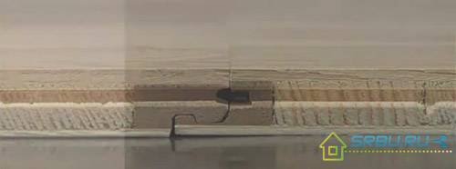 Parquet board from the end Parquet board from the end