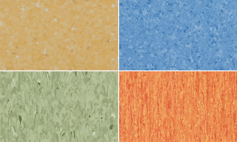 Exemple de apariție a linoleumului omogen