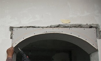 How to bend drywall and metal profiles for it