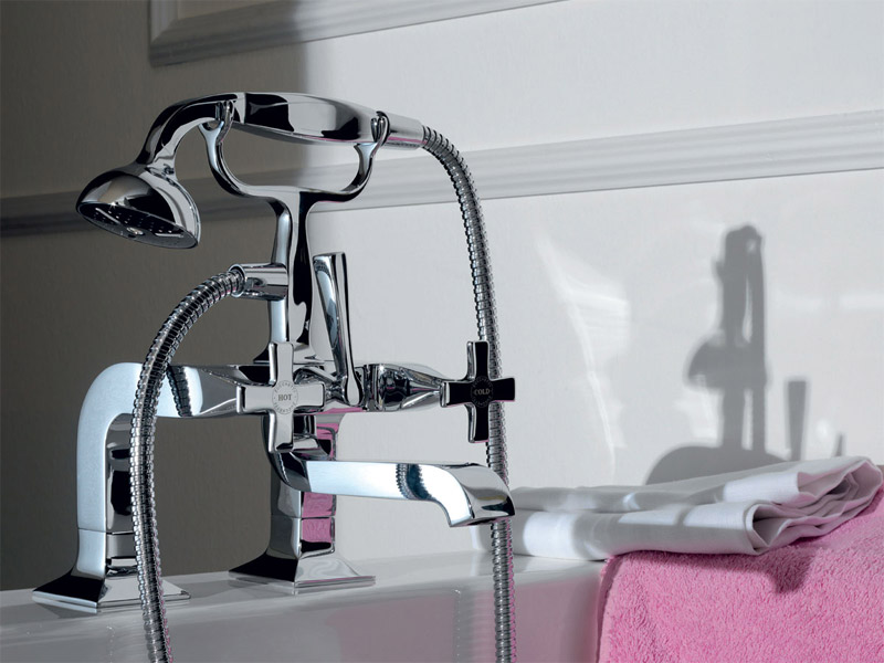 Bath mixer with shower