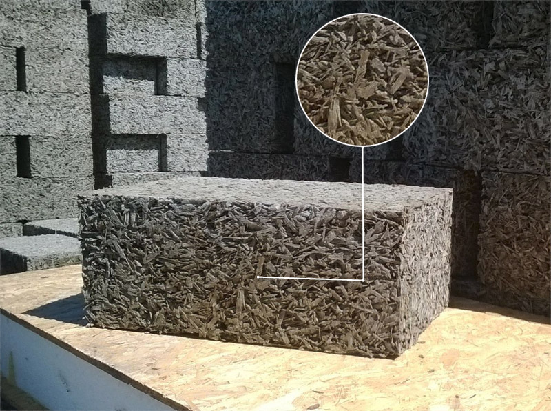 Arbolite-blokstructuur