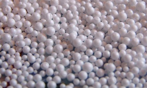 Polystyrene granules Polystyrene granules