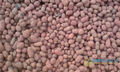 What is the density of expanded clay