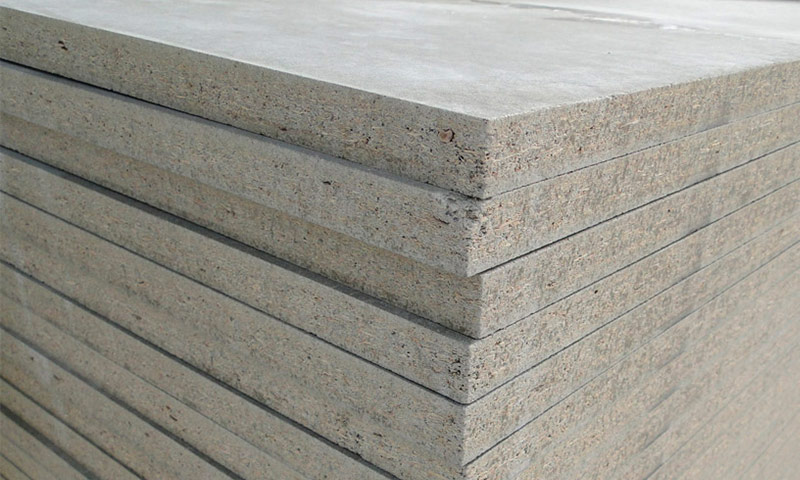 Technical characteristics and application of cement-bonded particleboard
