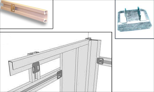 Закрепване на панели към пластмасов профил
