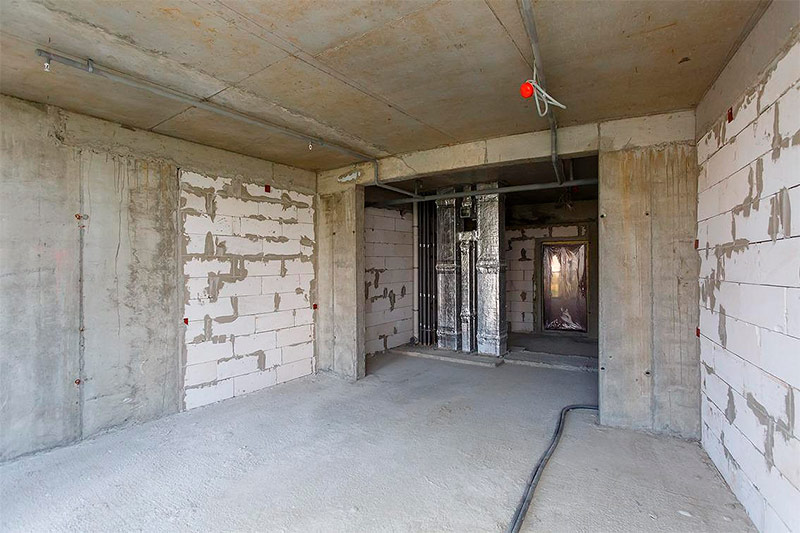 Unfinished apartments