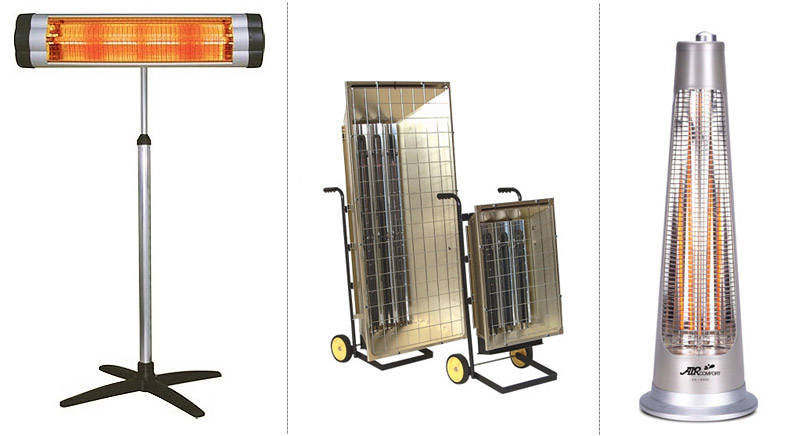 Calentadores IR de piso