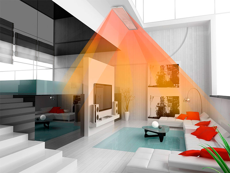 ความร้อนไม่สม่ำเสมอโดยเครื่องทำความร้อน IR